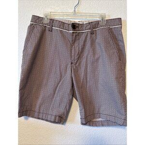 Original Penguin Chino Shorts Plum & White pattern Golf Mens 34 Never worn